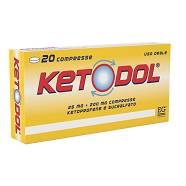 KETODOL*20CPR 25MG+200MG